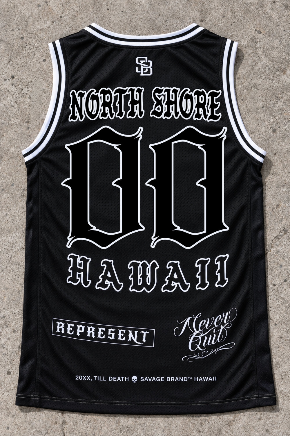 North Shore 00 Jersey Tank Black - Back