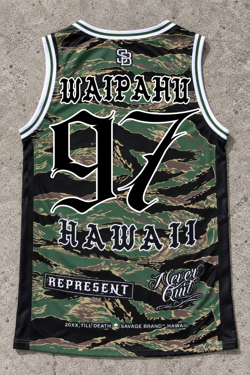 Waipahu 97 Jersey Tank Camo - Back