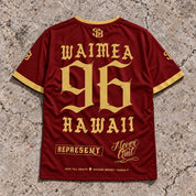 Waimea 96 Short-Sleeve Jersey Red & Gold - Back
