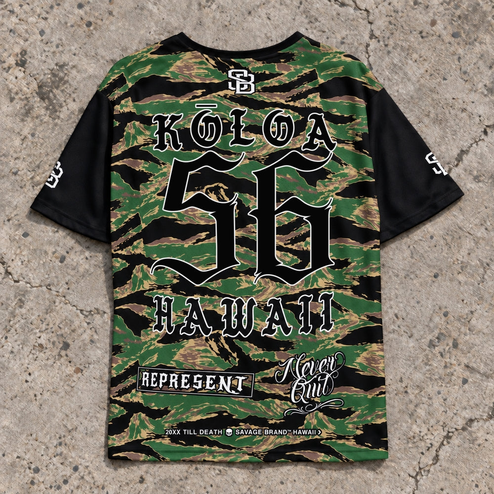 Koloa 56 Short-Sleeve Jersey Camo - Back