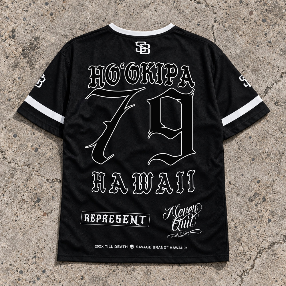 Hookipa 79 Short-Sleeve Jersey Black - Back