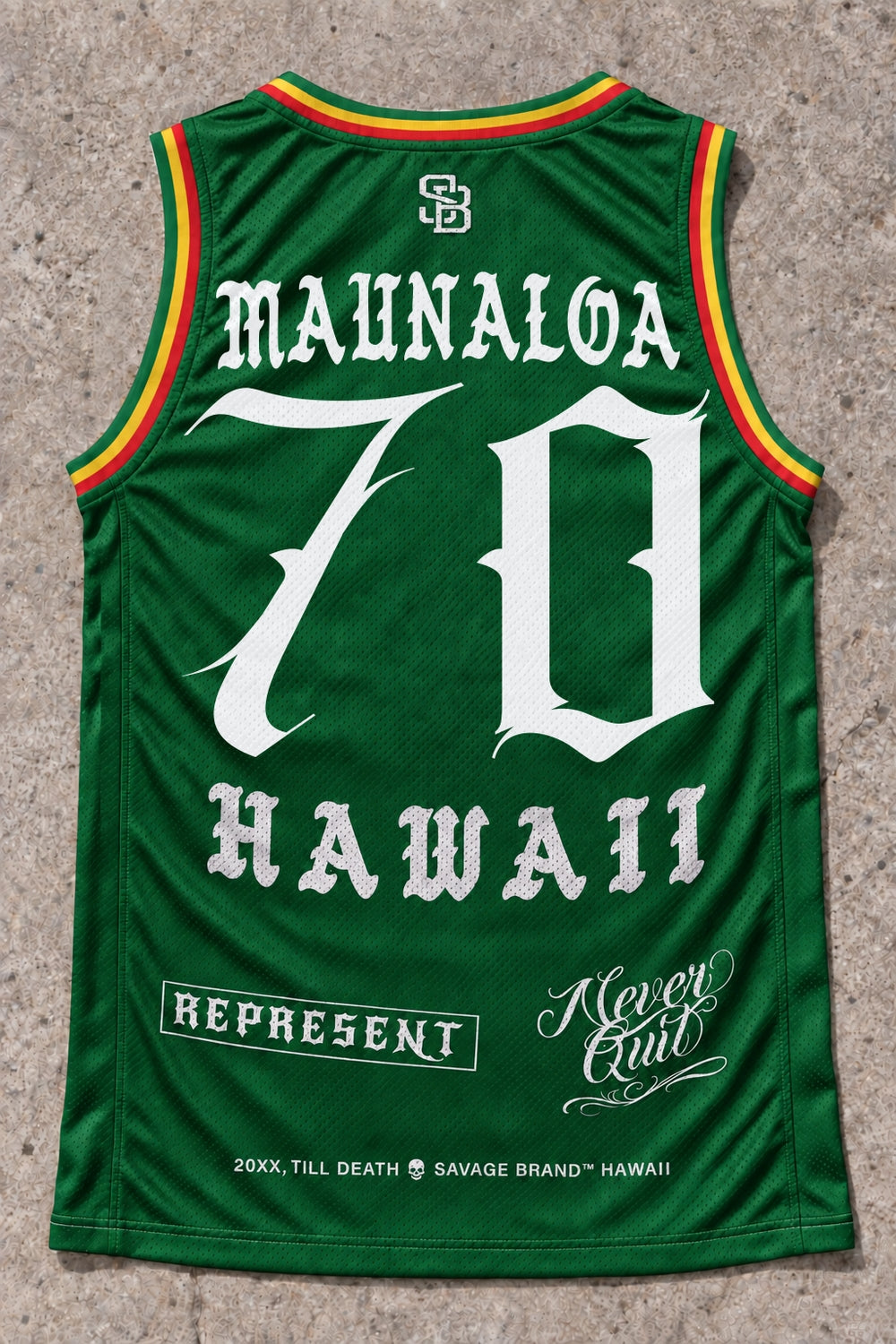 Maunaloa 70 Jersey Tank Rasta - Back
