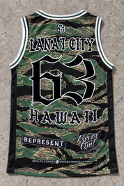 Lanai City 63 Jersey Tank Camo - Back