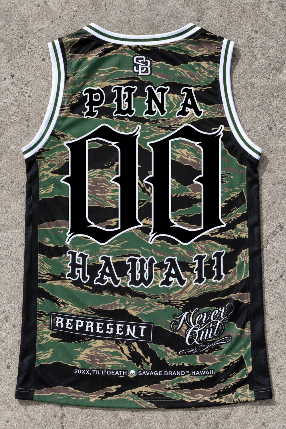 Puna 00 Jersey Tank Camo - Back
