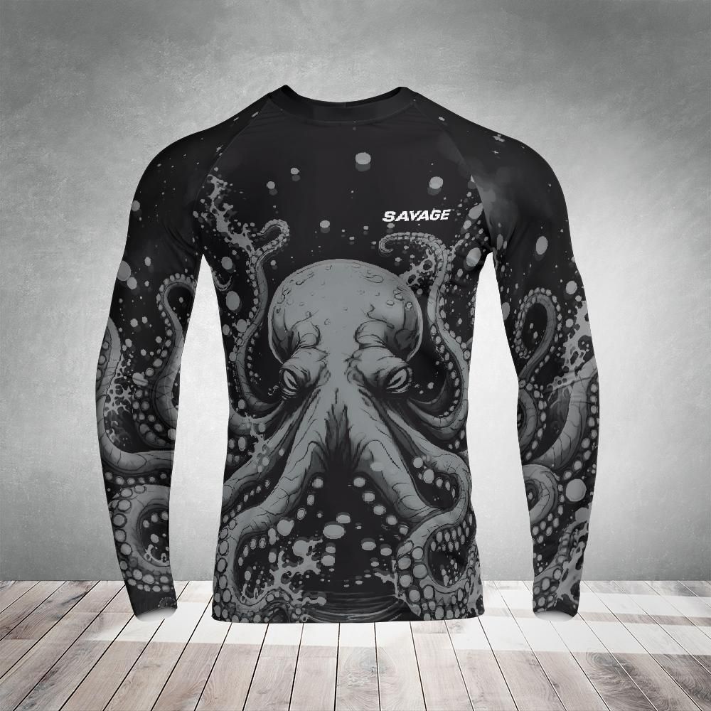 Octopus (Tako) Long Sleeve Rash Guard