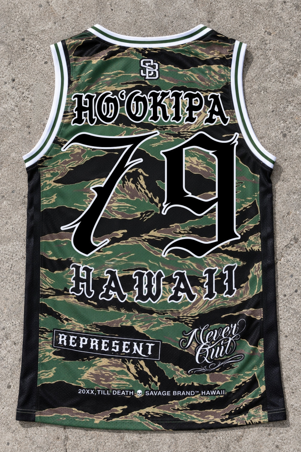 Hookipa 79 Jersey Tank Camo - Back