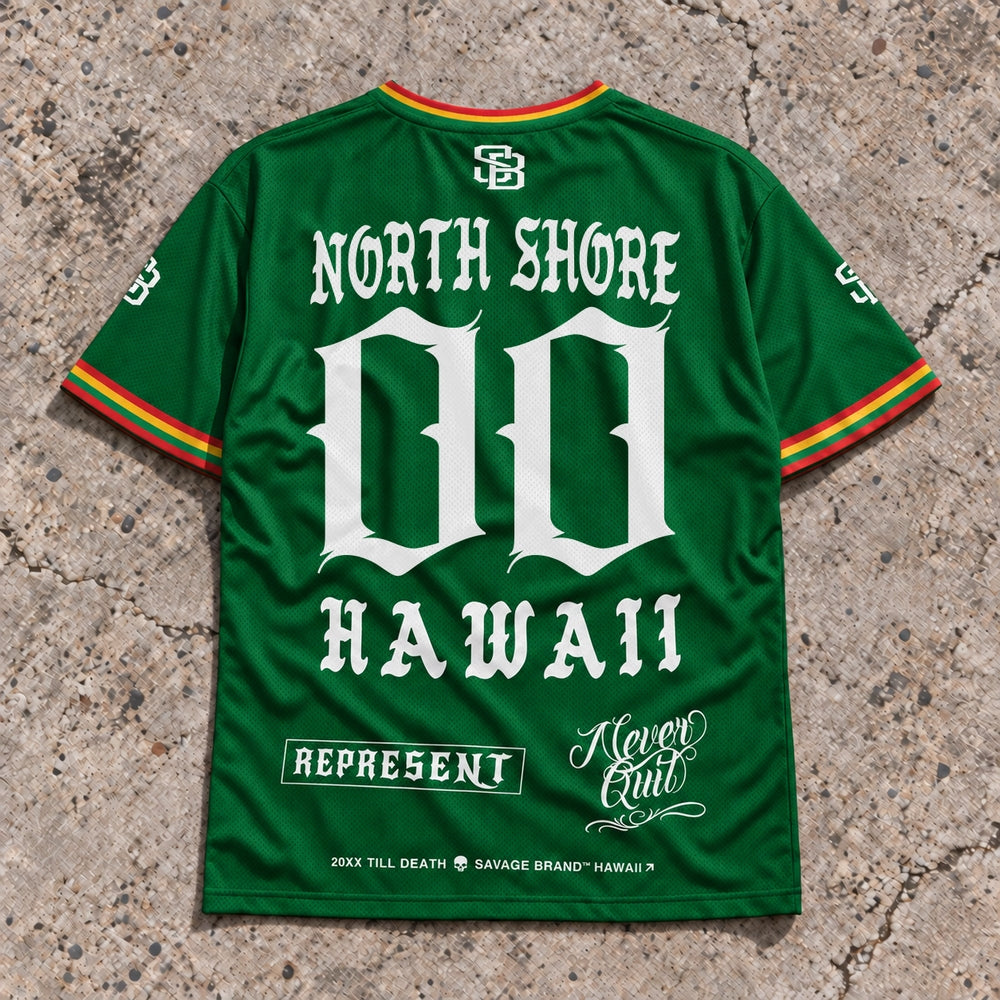 North Shore 00 Short-Sleeve Jersey Rasta - Back