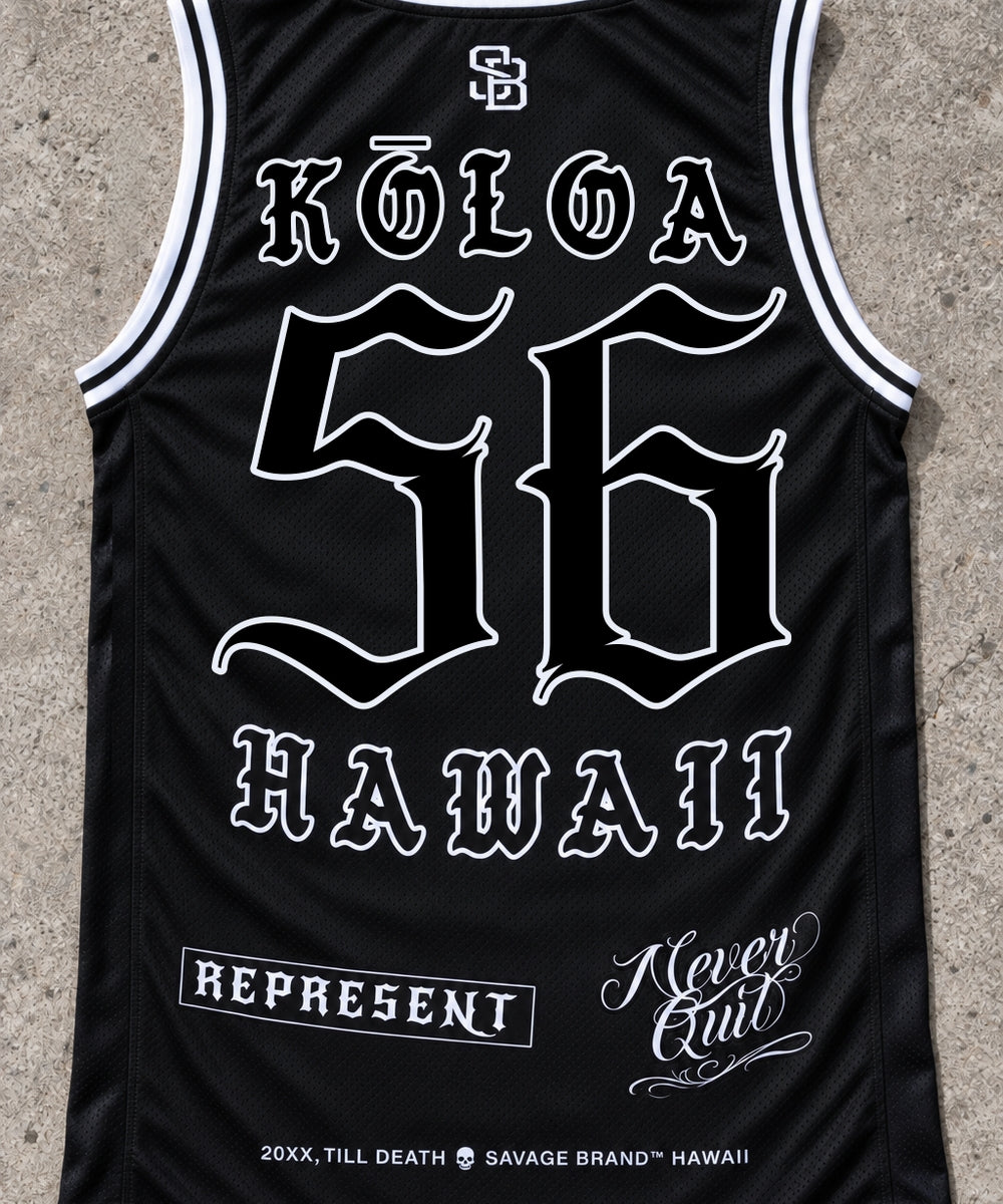 Koloa 56 Jersey Tank Black - Back