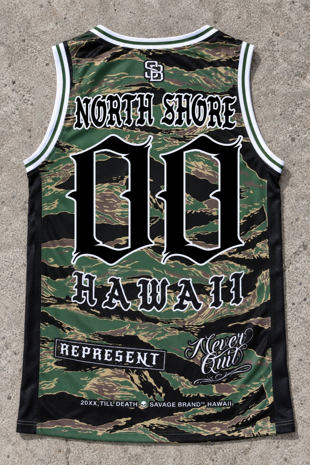 North Shore 00 Jersey Tank Camo - Back
