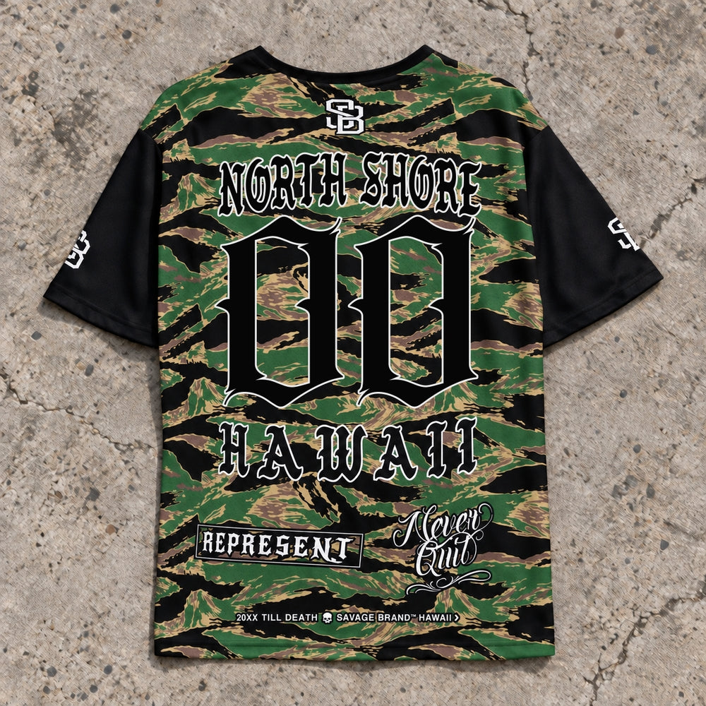 North Shore 00 Short-Sleeve Jersey Camo - Back