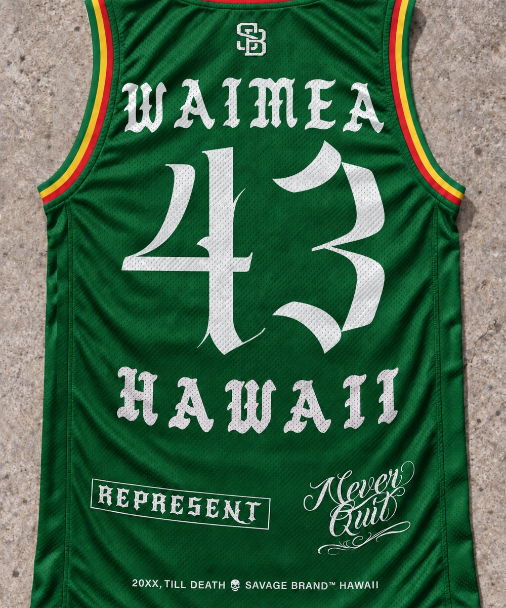 Waimea 43 Jersey Tank Rasta - Back