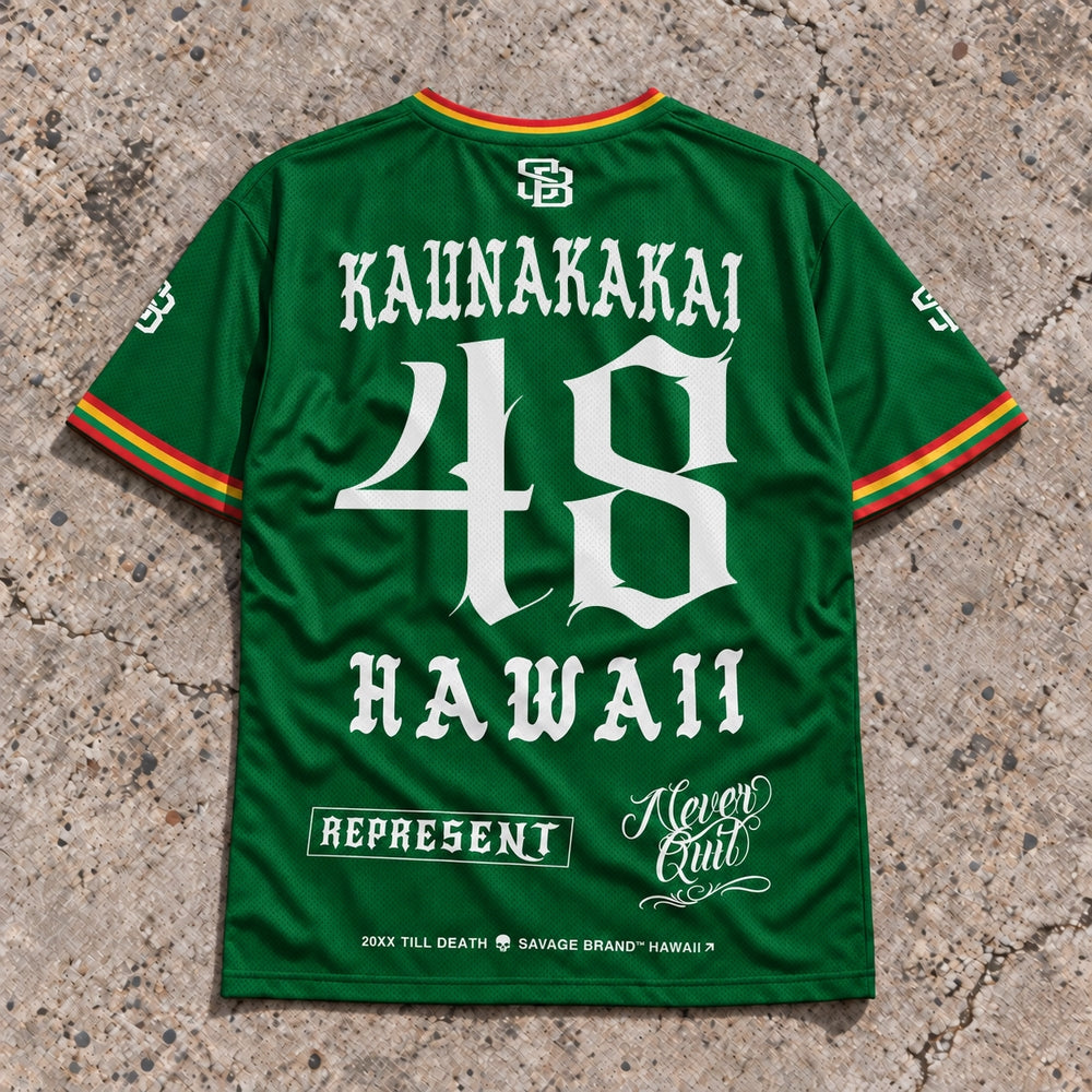 Kaunakakai 48 Short-Sleeve Jersey Rasta - Back