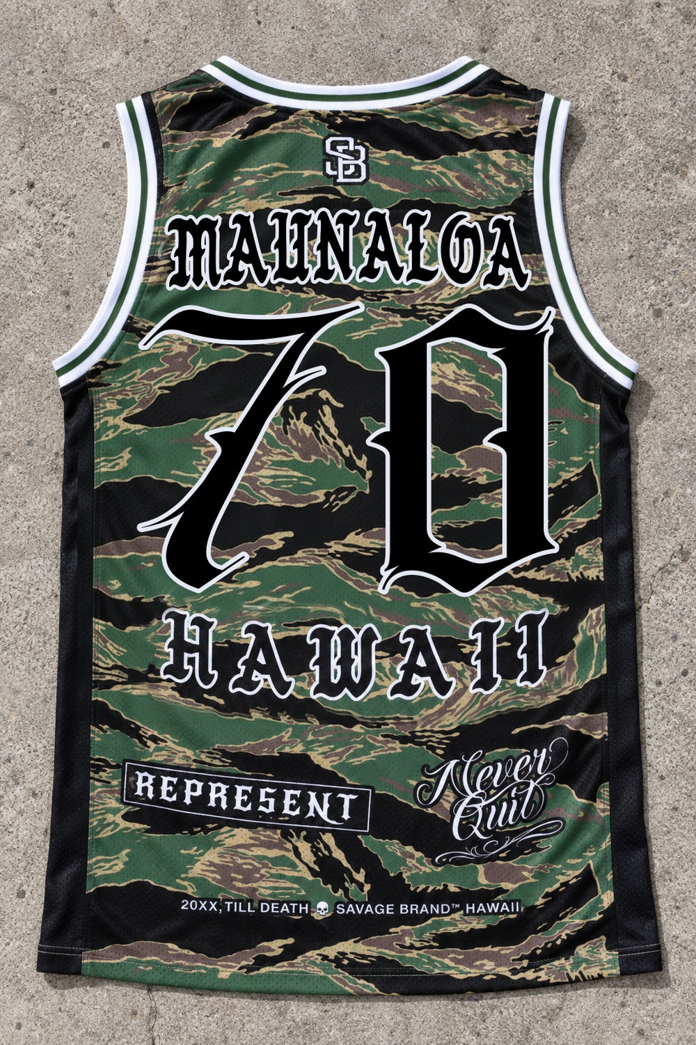 Maunaloa 70 Jersey Tank Camo - Back