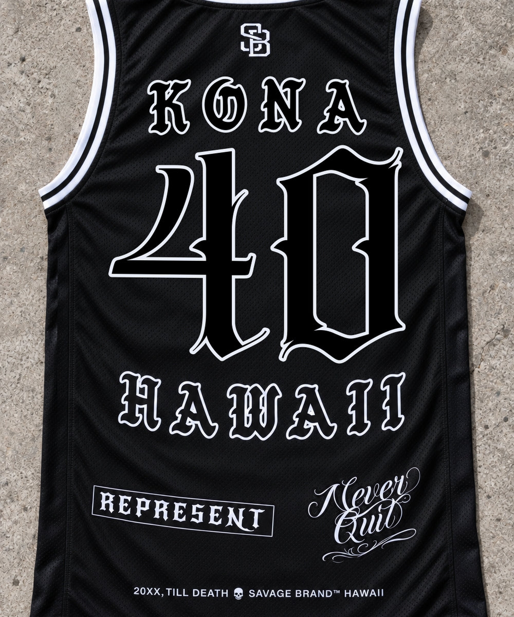 Kona 40 Jersey Tank Black - Back