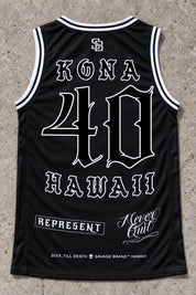 Kona 40 Jersey Tank Black - Back