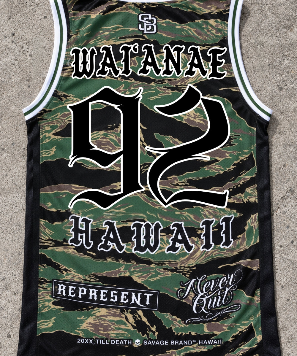Waianae 92 Jersey Tank Camo - Back