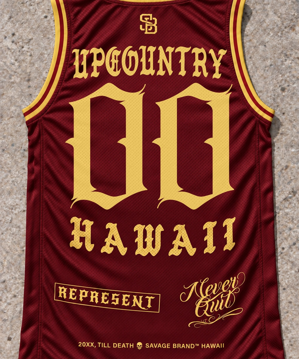 Upcountry 00 Jersey Tank Red & Gold - Back