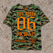 Ewa Beach 06 Short-Sleeve Jersey — Camo Orange — Back flat lay