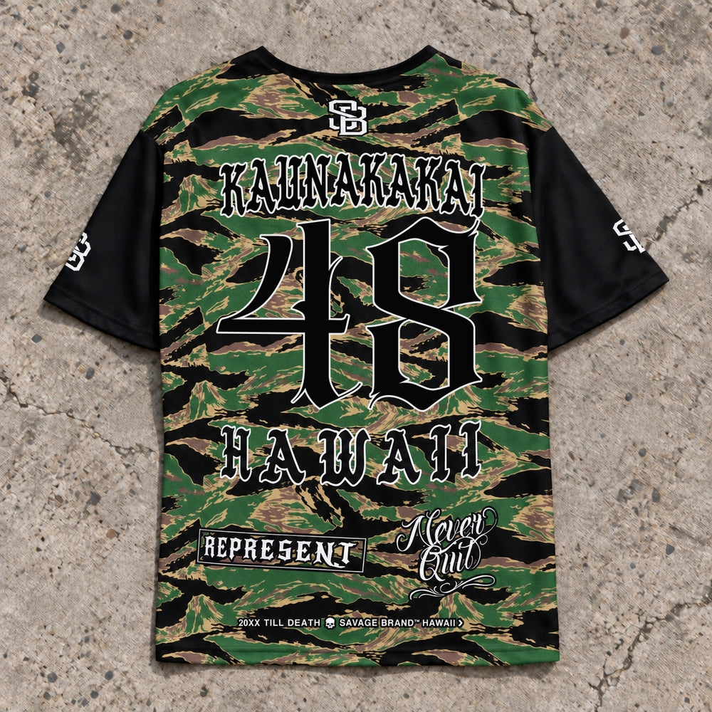 Kaunakakai 48 Short-Sleeve Jersey Camo - Back