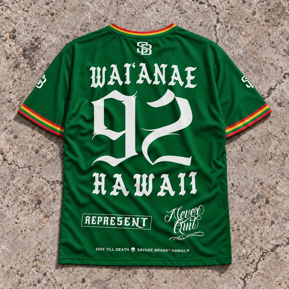 Waianae 92 Short-Sleeve Jersey Rasta - Back