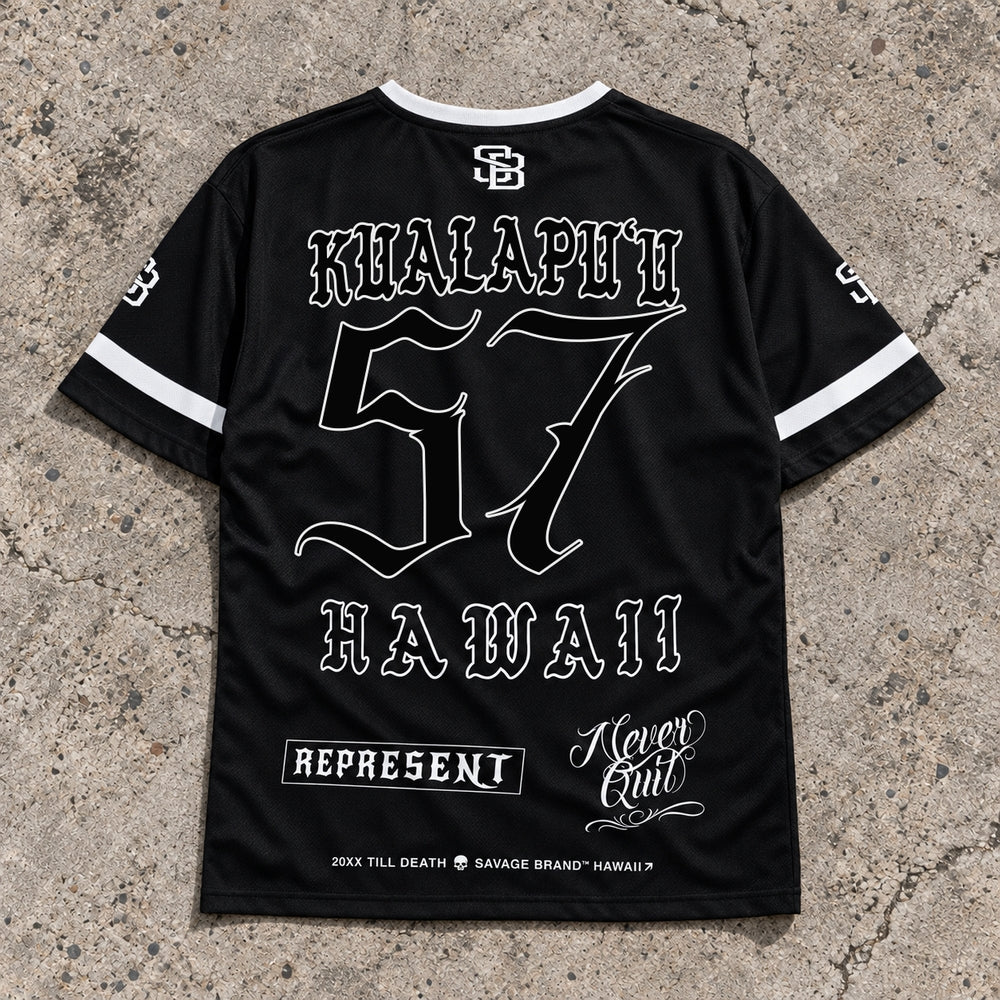 Kualapuu 57 Short-Sleeve Jersey Black - Back