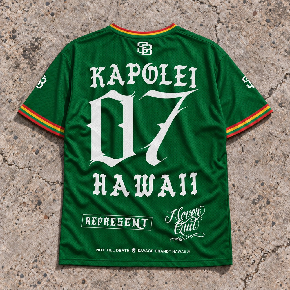 Kapolei 07 Short-Sleeve Jersey Rasta - Back