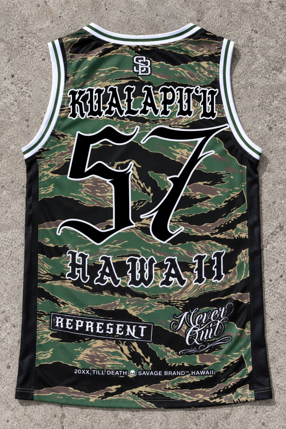 Kualapuu 57 Jersey Tank Camo - Back