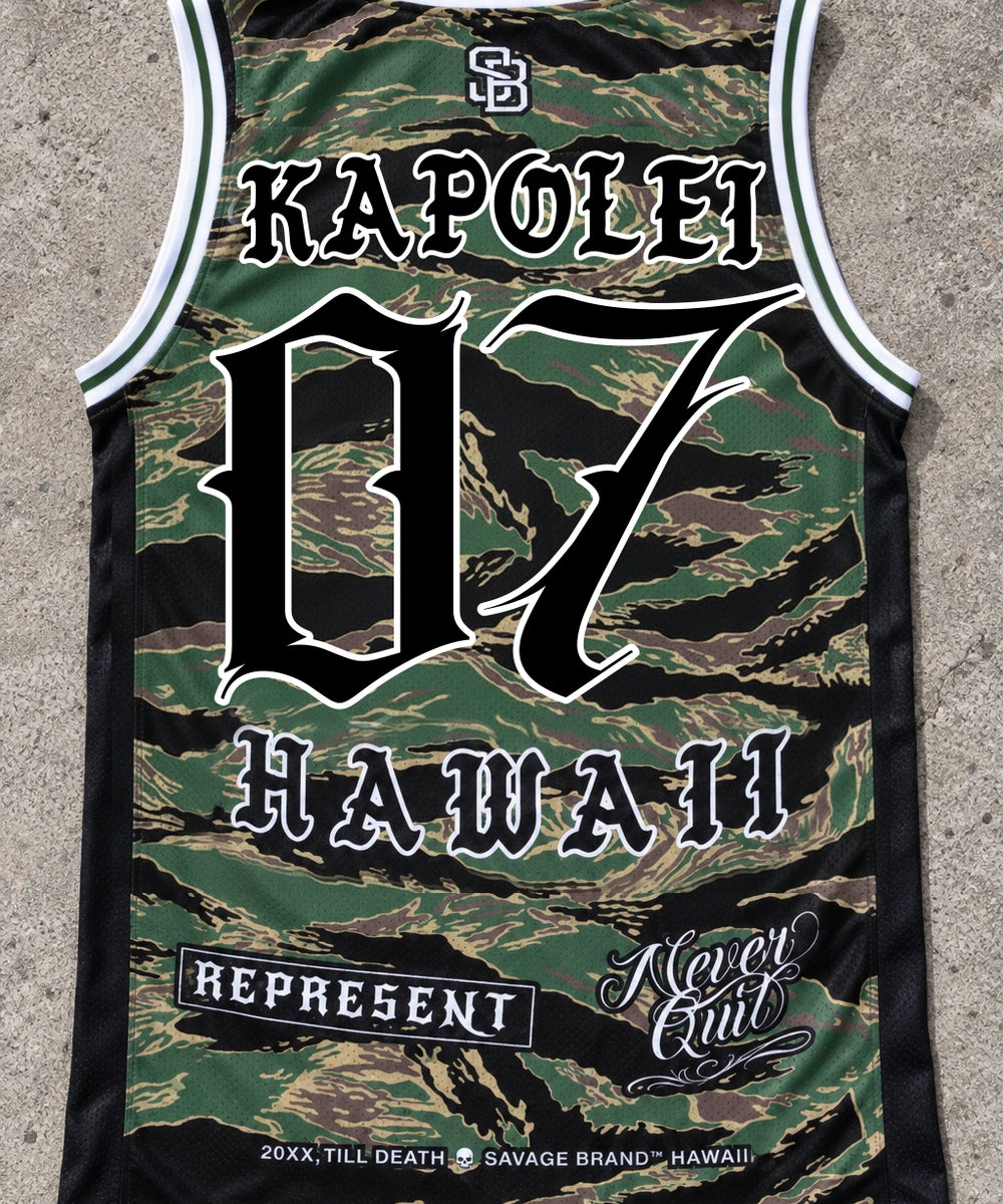 Kapolei 07 Jersey Tank Camo - Back