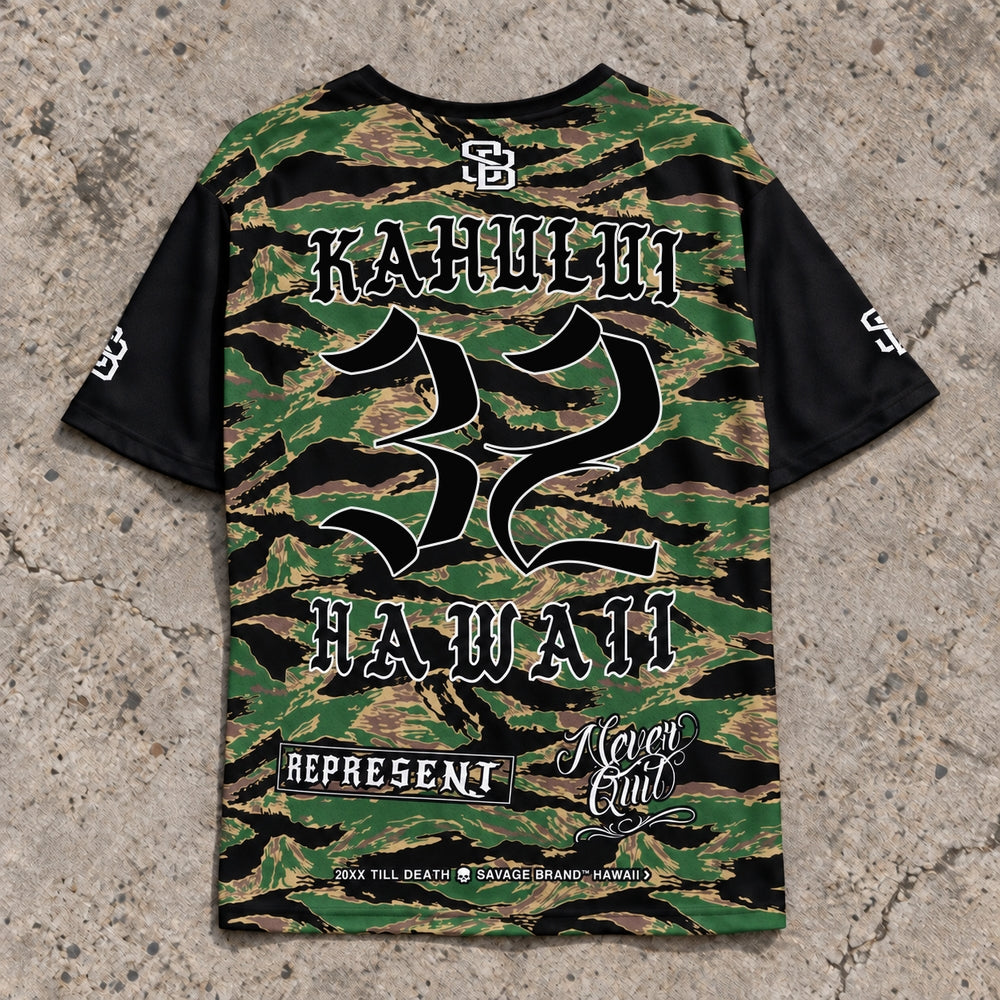 Kahului 32 Short-Sleeve Jersey Camo - Back