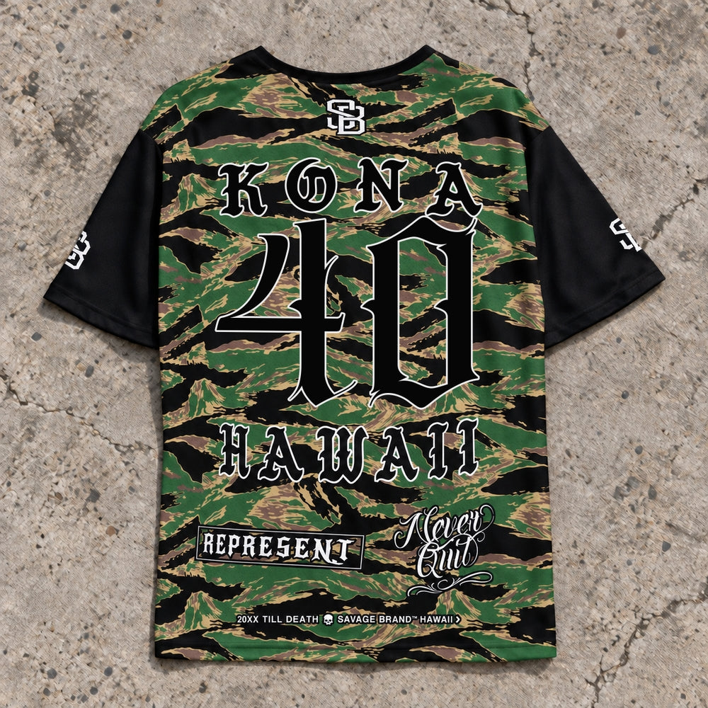 Kona 40 Short-Sleeve Jersey Camo - Back