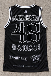 Kaunakakai 48 Jersey Tank Black - Back