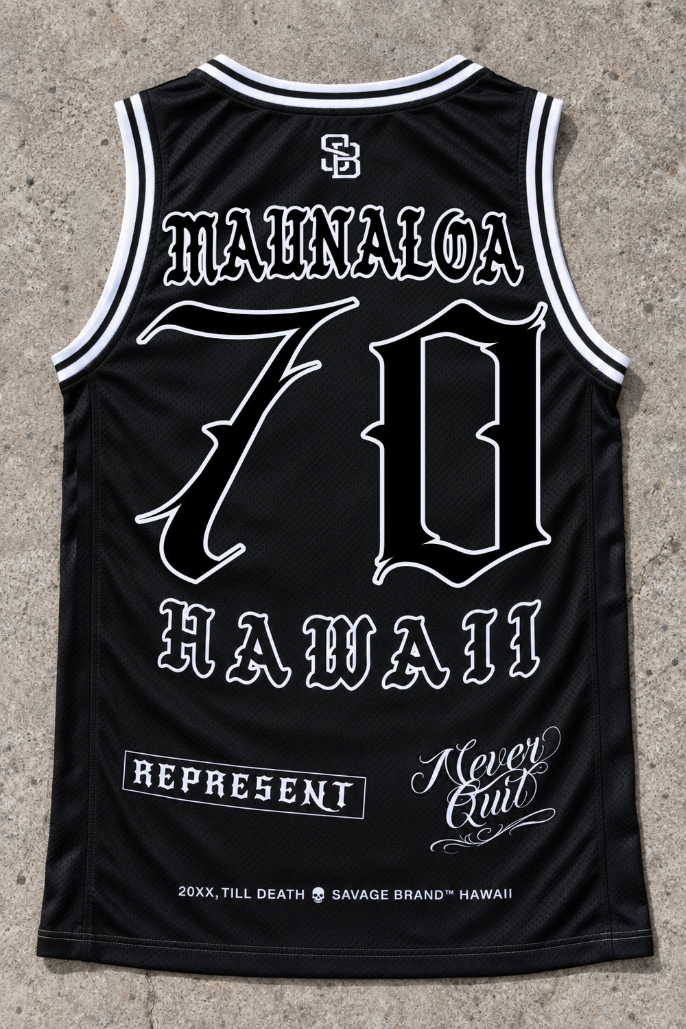 Maunaloa 70 Jersey Tank Black - Back