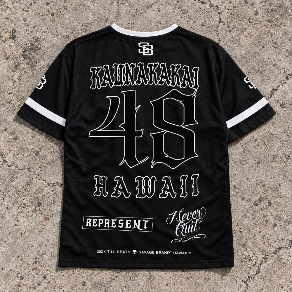 Kaunakakai 48 Short-Sleeve Jersey Black - Back
