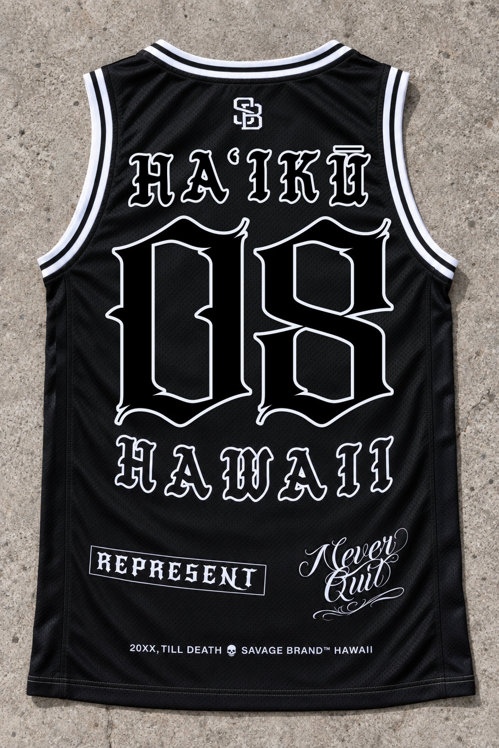 Haiku 08 Jersey Tank Black - Back