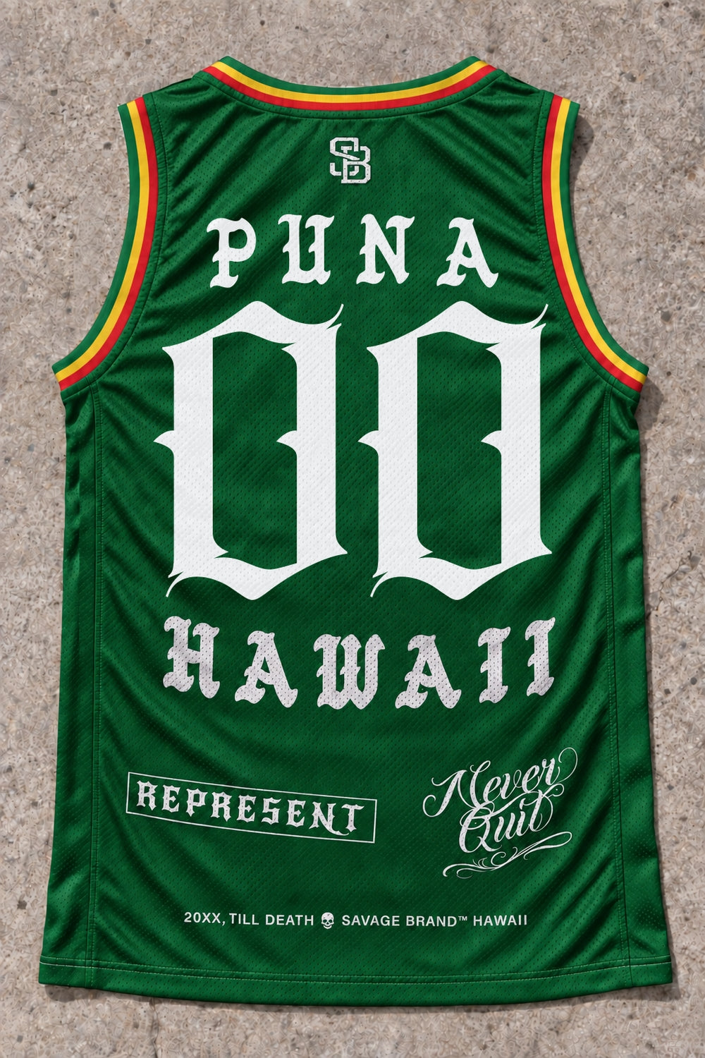 Puna 00 Jersey Tank Rasta - Back