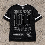 North Shore 00 Short-Sleeve Jersey Black - Back