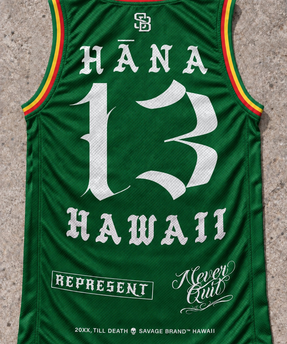 Hana 13 Jersey Tank Rasta - Back