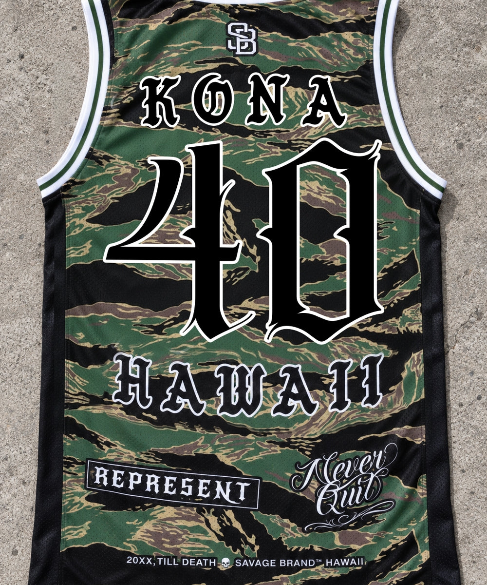 Kona 40 Jersey Tank Camo - Back