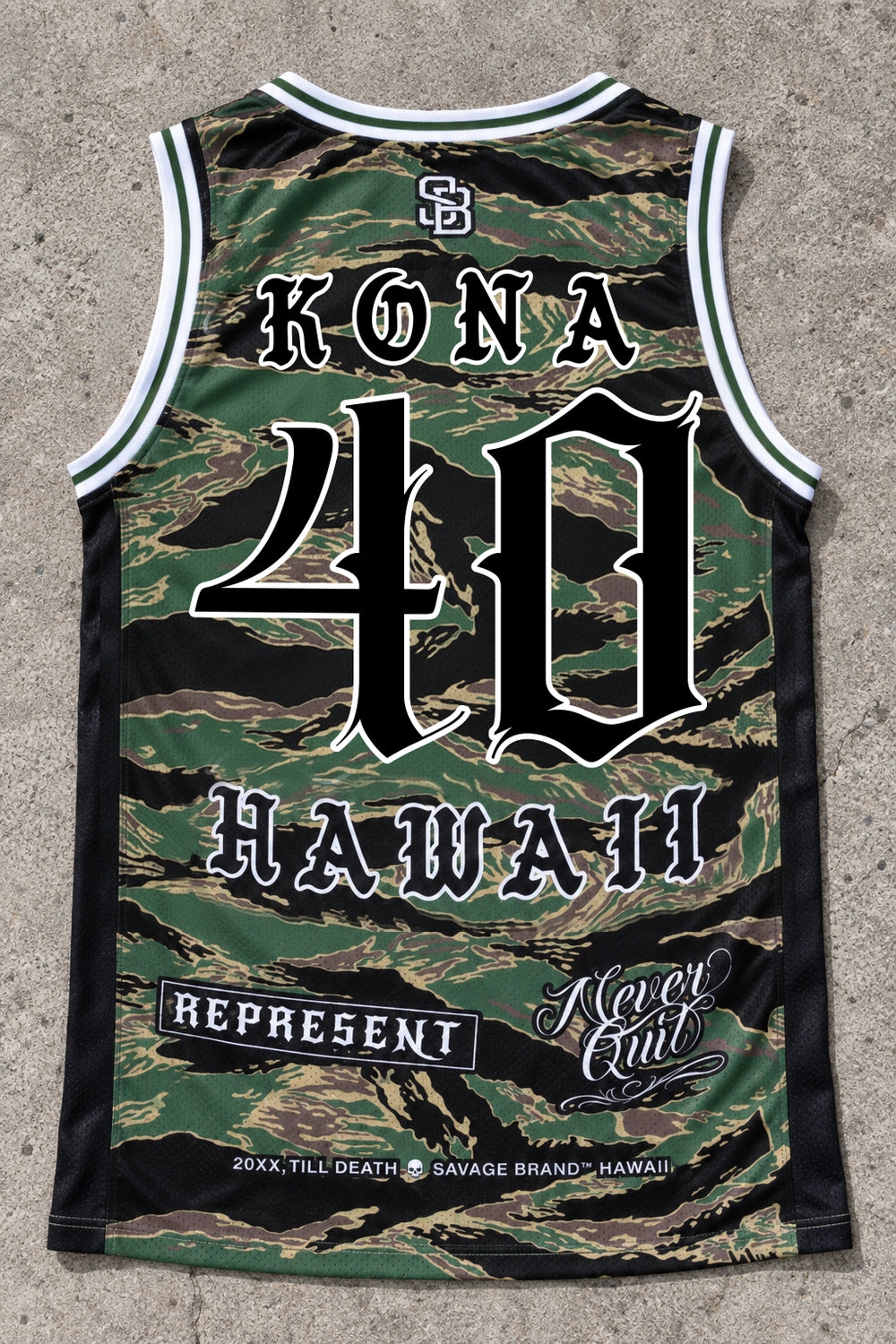 Kona 40 Jersey Tank Camo - Back