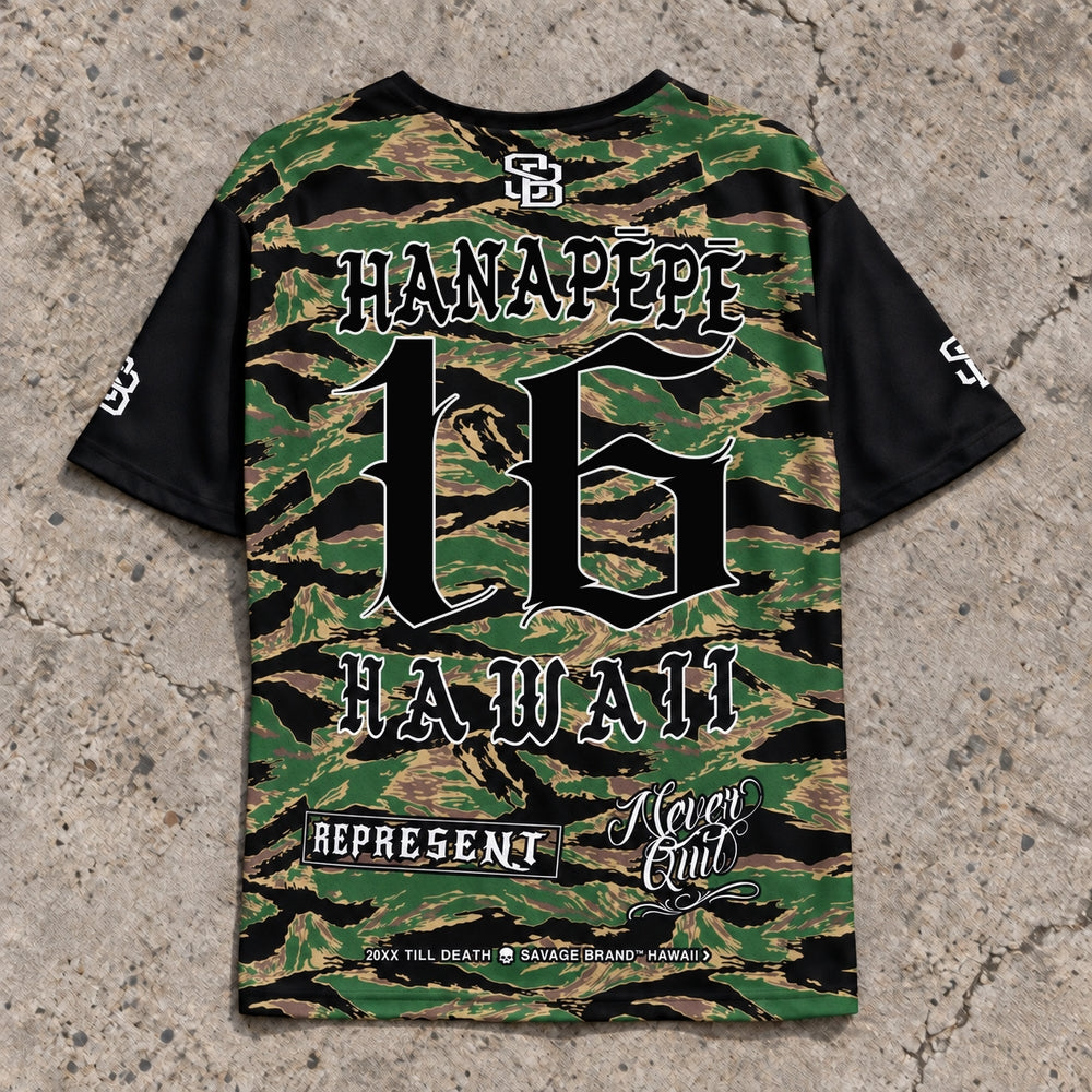 Hanapepe 16 Short-Sleeve Jersey Camo - Back