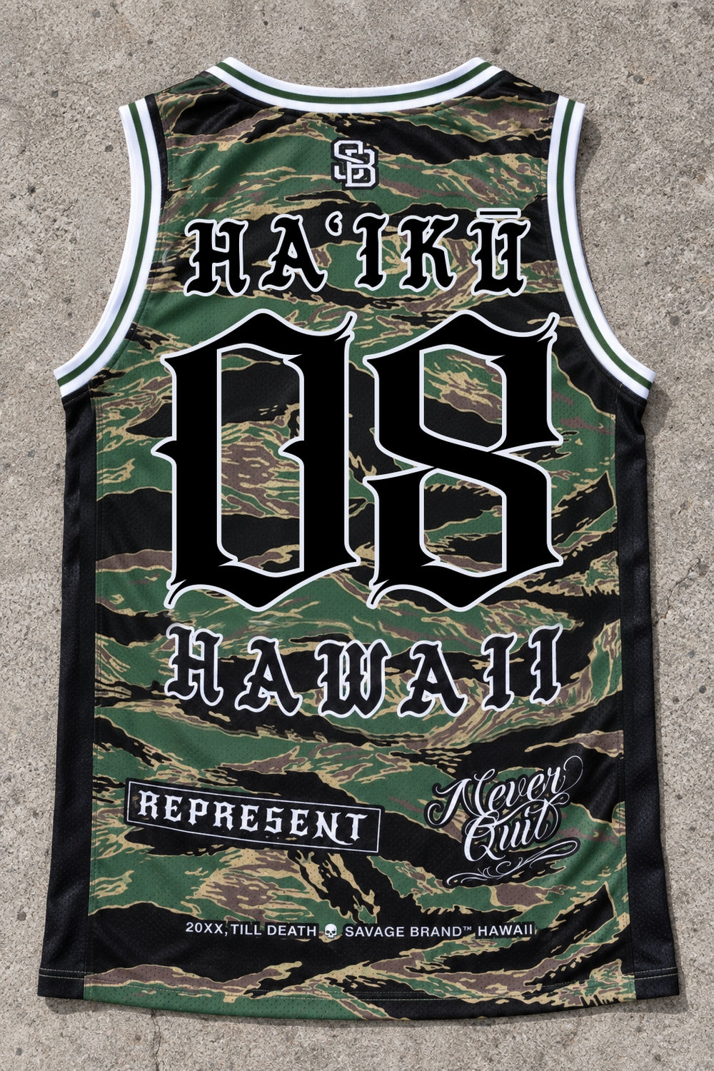 Haiku 08 Jersey Tank Camo - Back