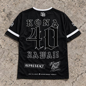 Kona 40 Short-Sleeve Jersey Black - Back