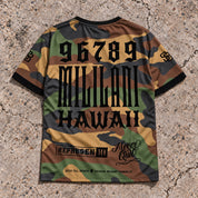 Mililani 96789 Camo Jersey — back view