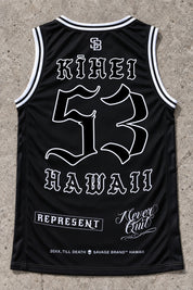 Kihei 53 Jersey Tank Black - Back