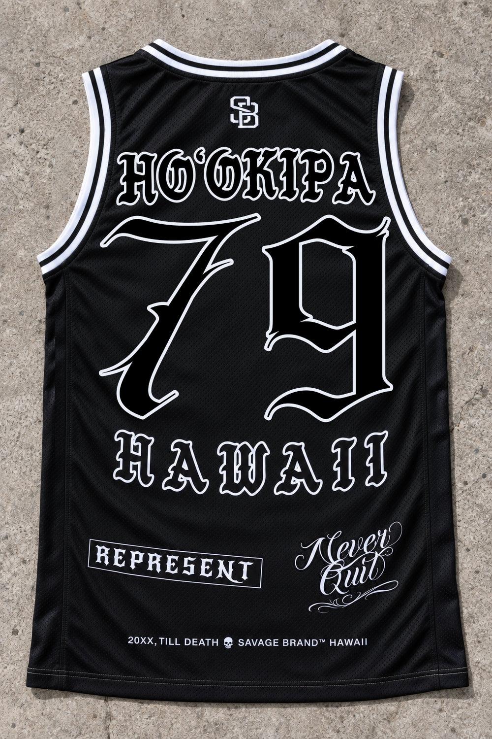 Hookipa 79 Jersey Tank Black - Back