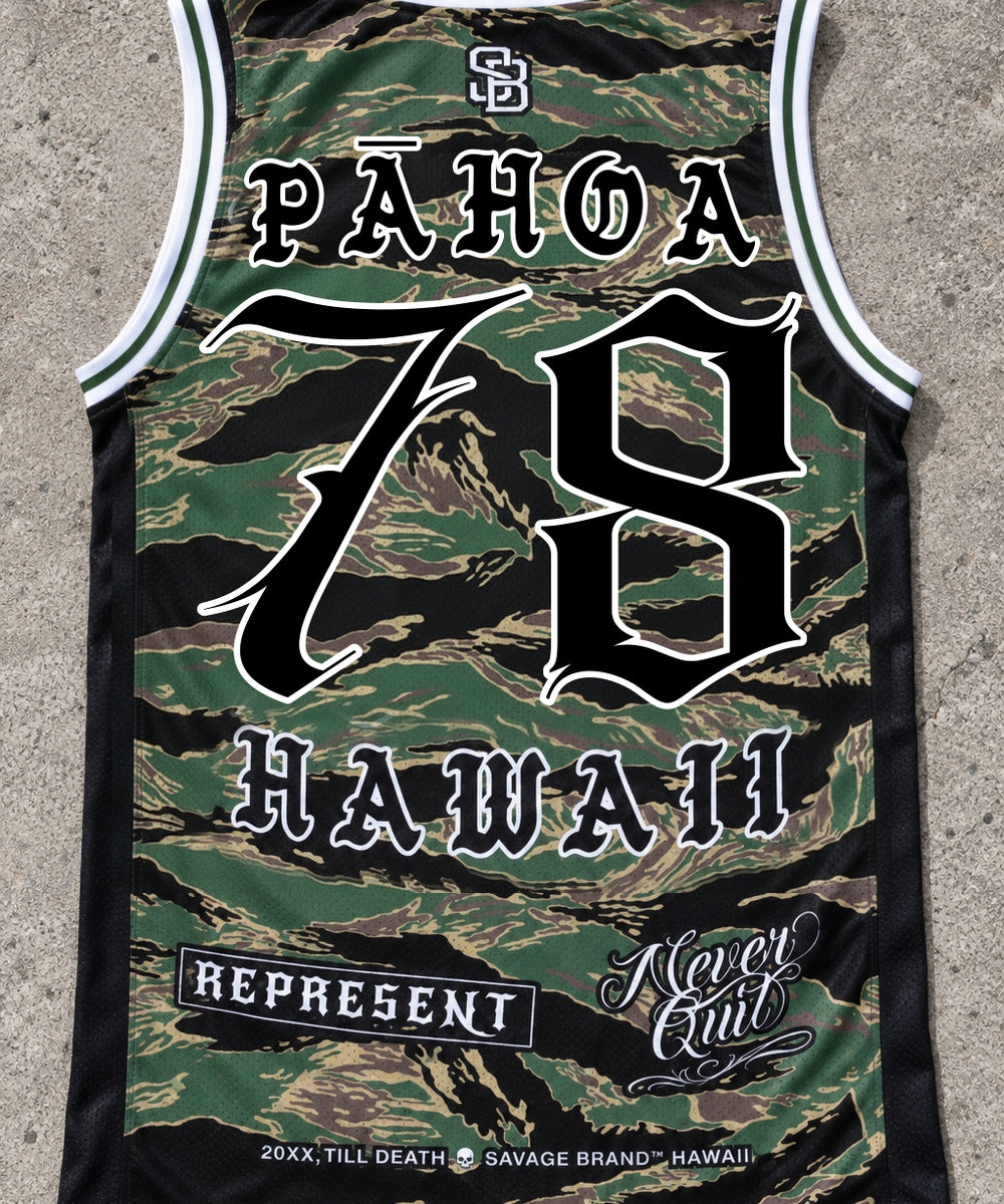 Pahoa 78 Jersey Tank Camo - Back