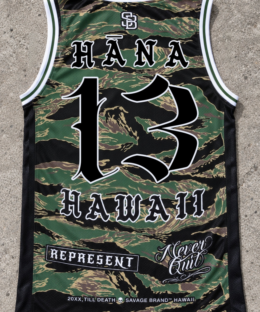 Hana 13 Jersey Tank Camo - Back