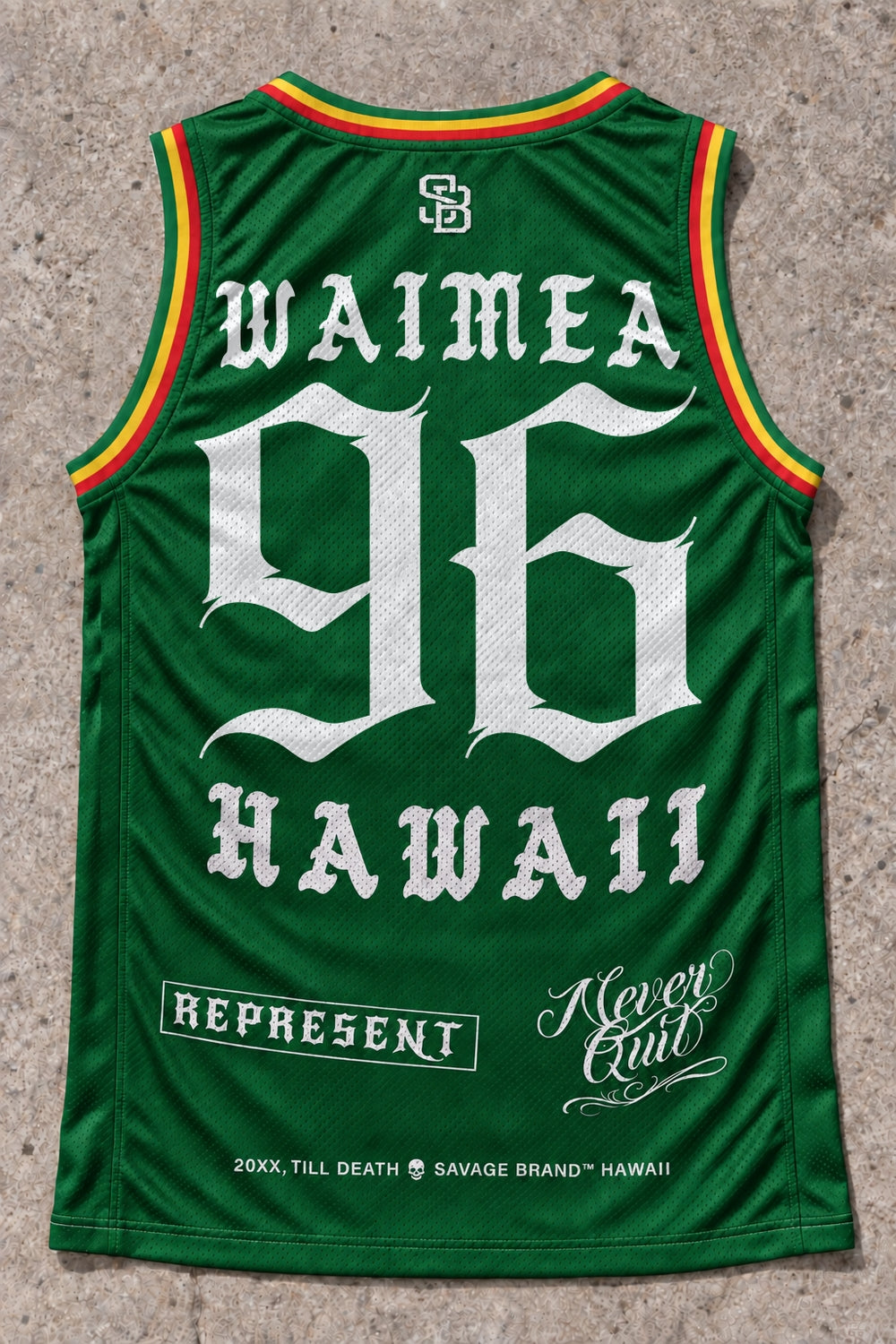 Waimea 96 Jersey Tank Rasta - Back