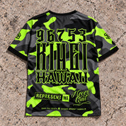 Kihei 96753 ZIP Camo Lime jersey — back
