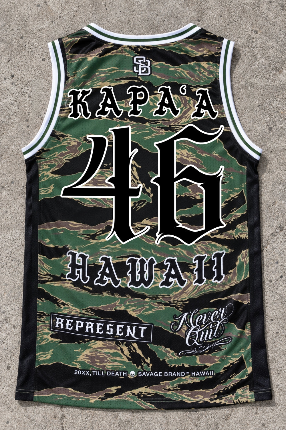 Kapaa 46 Jersey Tank Camo - Back